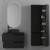Conjunto Mueble Econic 80 Negro Mate Royo