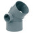 Codo PVC Doble Toma 45º