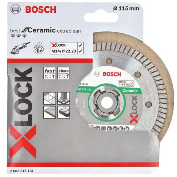 Disco Diamante Porcelánico Extraclean X-Lock Bosch
