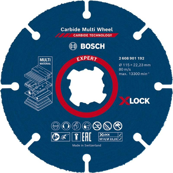 Bosch Disco Multimaterial Carbide X-Lock