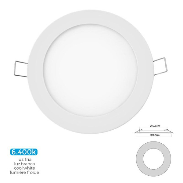 Mini Downlight Led Empotrable 6W Blanco Ø11´7CM