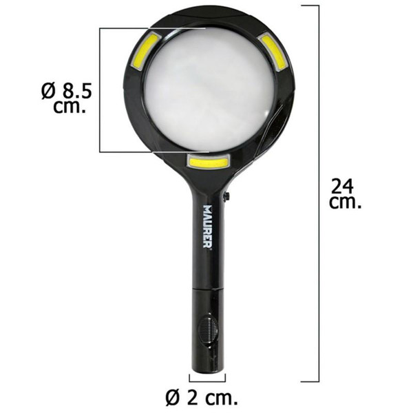 Lupa Con Led 2.5 Aumentos