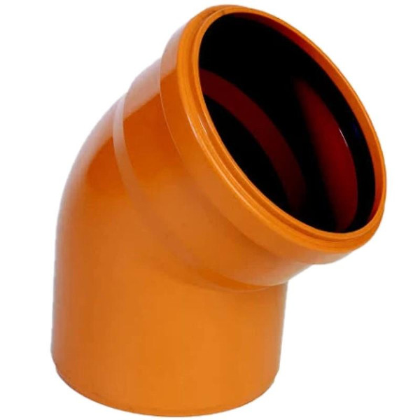 Codo PVC Teja 45º Junta Elástica