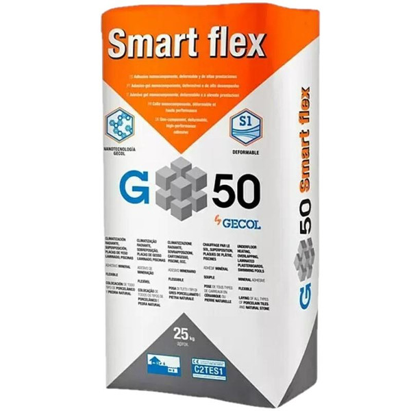 Saco Pegamento G50 Smart Flex C2TES1 Blanco 25KG