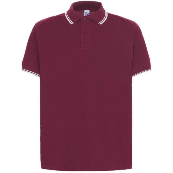 Polo Pora210 Burdeos-Blanco JHK
