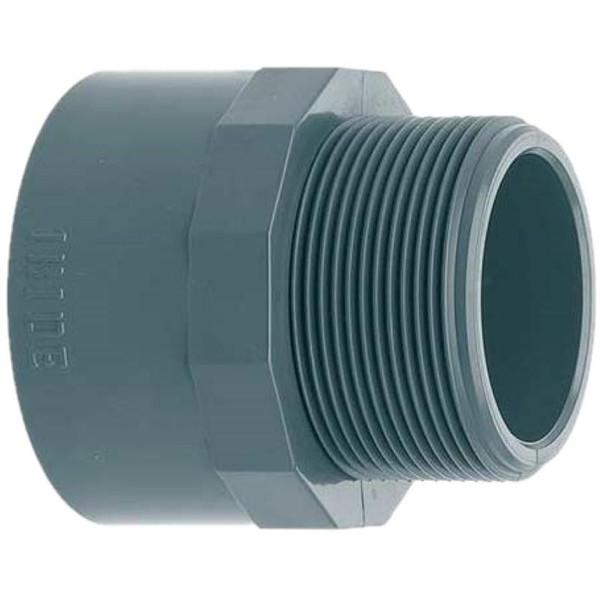 Terminal PVC Presión Rosca Macho