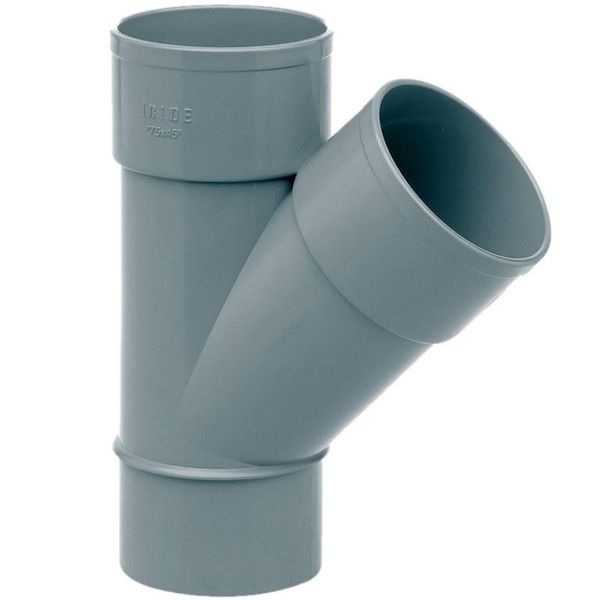 Derivación PVC Macho-Hembra 45º