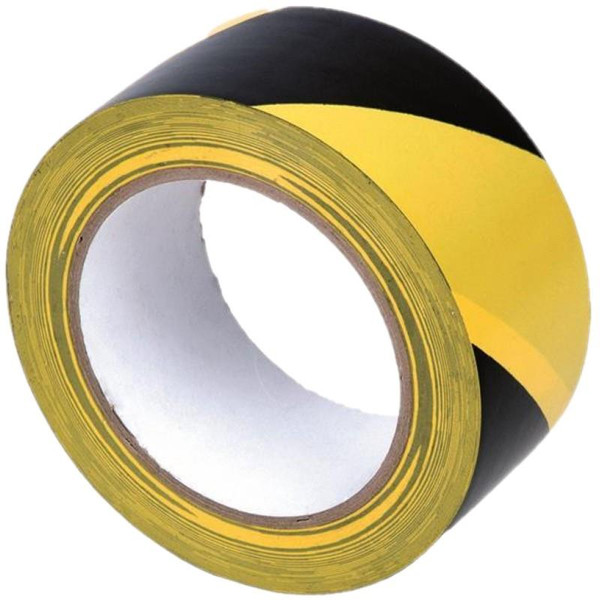 Rollo Cinta Señalizadora Negra-Amarilla