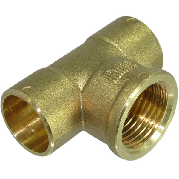 Te Latón Soldar-Roscar Hembra