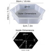 Large Hexagon Resin Molds for Flower Preservation