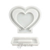 Double Heart Photo Frame Ornament Resin Mold