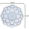 Round Flower Mandala Coaster Resin Mold