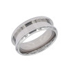 Grooved Ring Blank - Silver