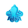 Octopus Pendant, Keychain Silicone Mold with Hole