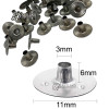 Metal Candle Wick Bases, Sustainers 25Pcs