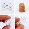 Tiny Glass Bottles 5Pcs with Cork