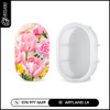 Oval Shaped Flower Preservation Silicone Mold