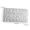 Vintage Style 26-Letter Silicone Mold with Hole