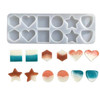 Geometric Silicone Mold Star, Heart, Circle & Square for Resin