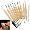 11 Pcs Wooden Handle Clay Sculpting Tool Set