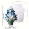 3D Calla Lily Bouquet Candle Mold