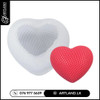 Small Heart Woven Lace Candle Silicone Mold