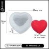 Small Heart Woven Lace Candle Silicone Mold