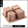 4 in 1 Bubble Cube Silicone Candle Mold