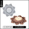 Mandala Candle Holder Silicone Mold for Cement & Plaster