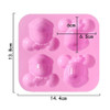 Minnie Mouse Silicone Mold 4 Cavity