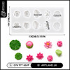 Lotus Flower, Leaf & Root Mold Pond Miniatures