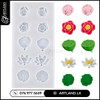 Lotus Flower, Leaf & Root Mold Pond Miniatures