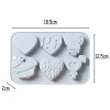 6-Cavity Heart Silicone Mold for Gypsum, Soap & Candles