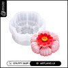 3D Peach Blossom Silicone Mold for Candles