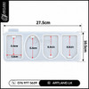 Large Luggage Tag Mold, 4-in-1 Silicone Resin Mold