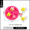 Flower & Butterfly Fondant Mold (6 Cavities)