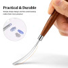 Nail Glue Mixing Stick Steel with Wooden Handle