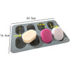 Silicone Soap Making Mold, Oval with 8 Cavities
