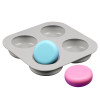 Round Shape Silicone soap Mold 4 Cavity