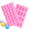 Small Oval Shape Soap Making Mold 16 Cavities