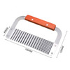Wavy Crinkle Soap Cutter with Wooden Handle