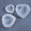 Faceted Heart Shaped Silicone Mold for Resin