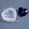 Faceted Heart Shaped Silicone Mold for Resin