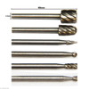 HSS 6Pcs Rotary Burrs Set for Grinding & Carving