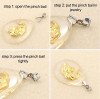 Silver Pinch Bails for Pendant (5Pcs)