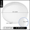 24 Inch Round Mold for Epoxy Resin Tables