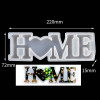 Word Sign "Home" with Heart Silicone Mold