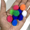 Mini Pom Poms for Crafts Decorations 10Pcs