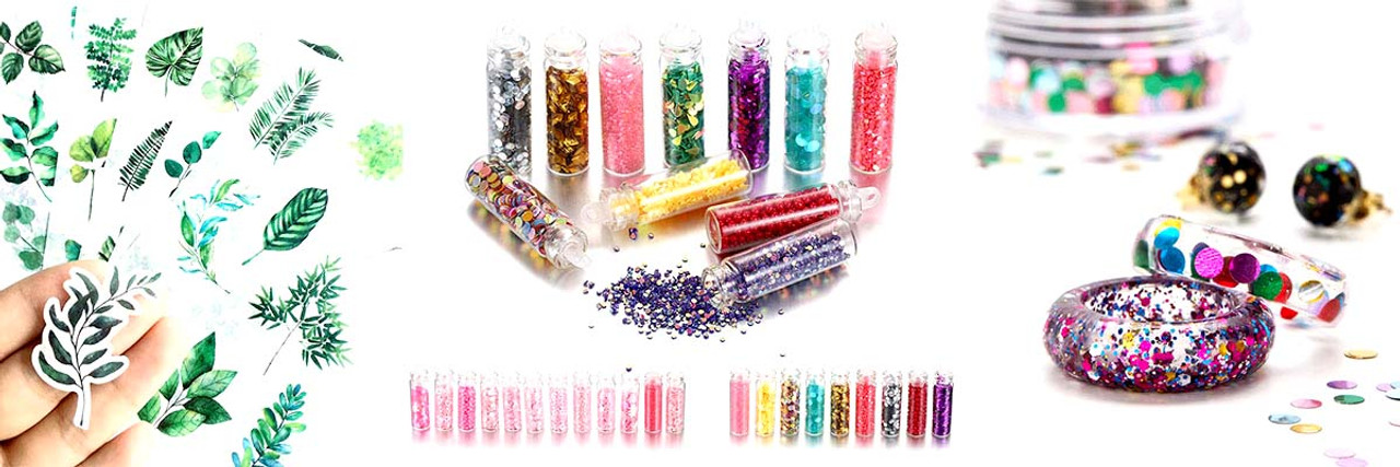 2PCS 5g Imitation Gold Foil Sequins Glitter Foil Paper Nail Art Candle  Making Epoxy Resin Filling Decoration Candle Kits