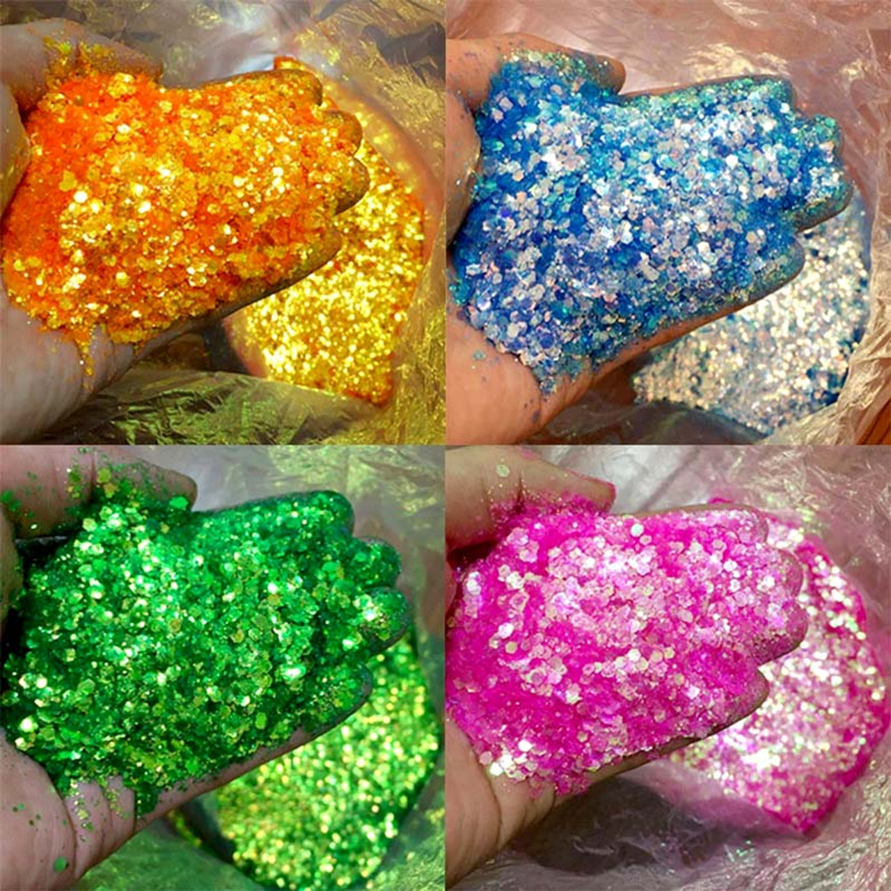 Chunky Glitter, Holographic Hexagon Mix Glitter 2.5g in Sri Lanka